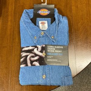 Dickies Long Sleeve Denim Work Shirt